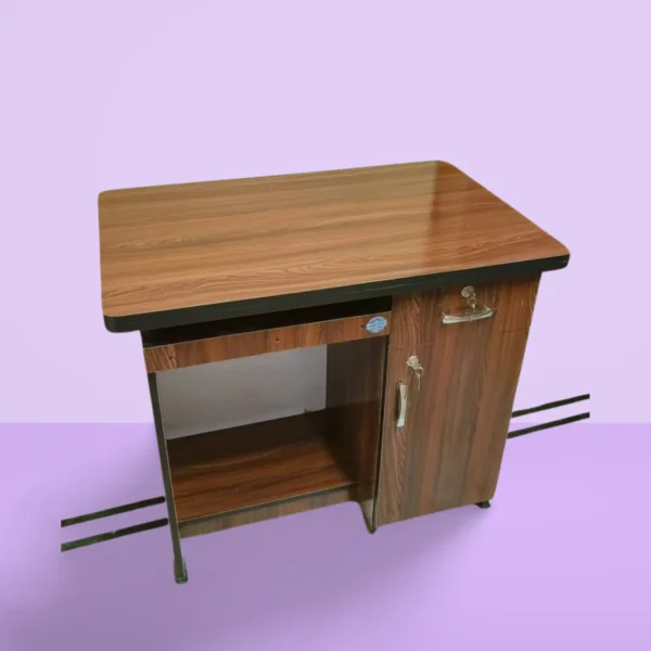 Office/Study Table 3*2(feet) with a keyboard,  drawer&storage - Image 4