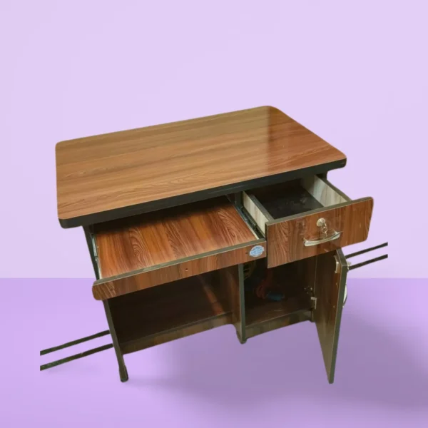 Office/Study Table 3*2(feet) with a keyboard,  drawer&storage - Image 3