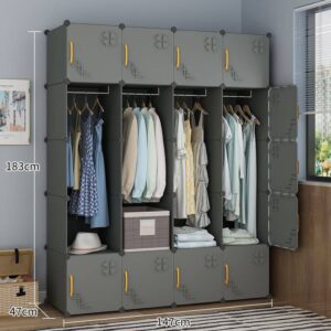 Modular Plastic Wd with Hanging Space(147x183)cm